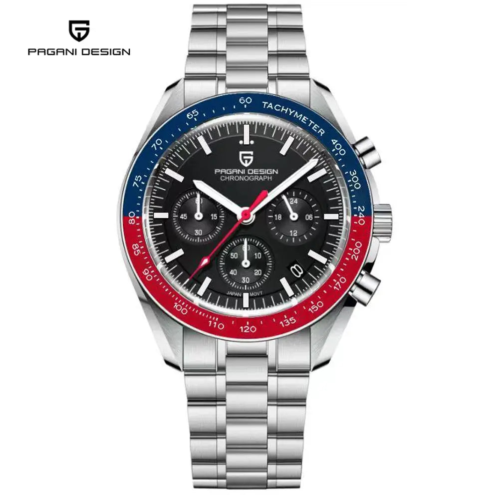2025 New PAGANI DESIGN Moon Men's Watches Top Luxury Quartz Watch Man VK63 Chronograph Wristwatch AR Sapphire Mirror Waterproof luxecrown.co.uk