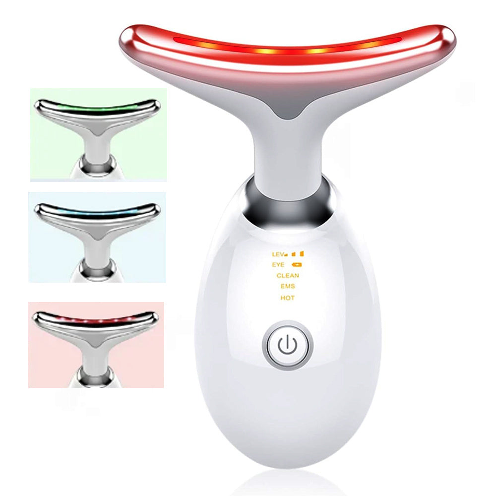 Neck Face Massager Skin Care Facial Massage Device With 3 Color Modes For Skin Rejuvenation Face Sculpting Tool For Double Chin StreetSharks