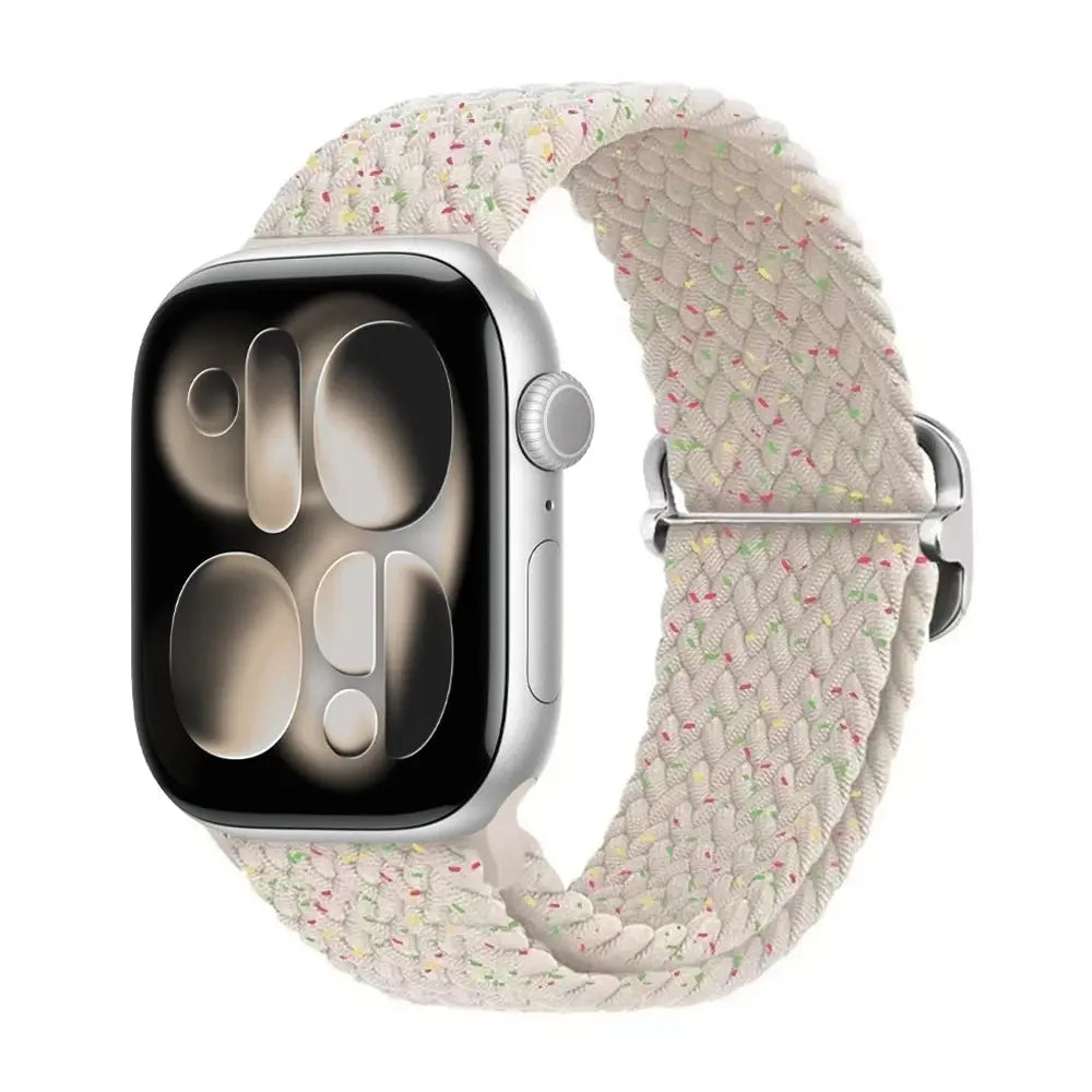 Apple Watch Band 42mm 46mm 44mm 40mm 45mm Ultra 3 49mm Braided Bracelet Correa Series 11 10 9 8 7 6 SE3 Smartwatch Straps luxecrown.co.uk