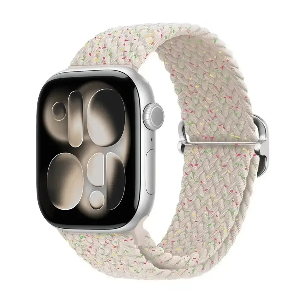 Apple Watch Band 42mm 46mm 44mm 40mm 45mm Ultra 3 49mm Braided Bracelet Correa Series 11 10 9 8 7 6 SE3 Smartwatch Straps luxecrown.co.uk