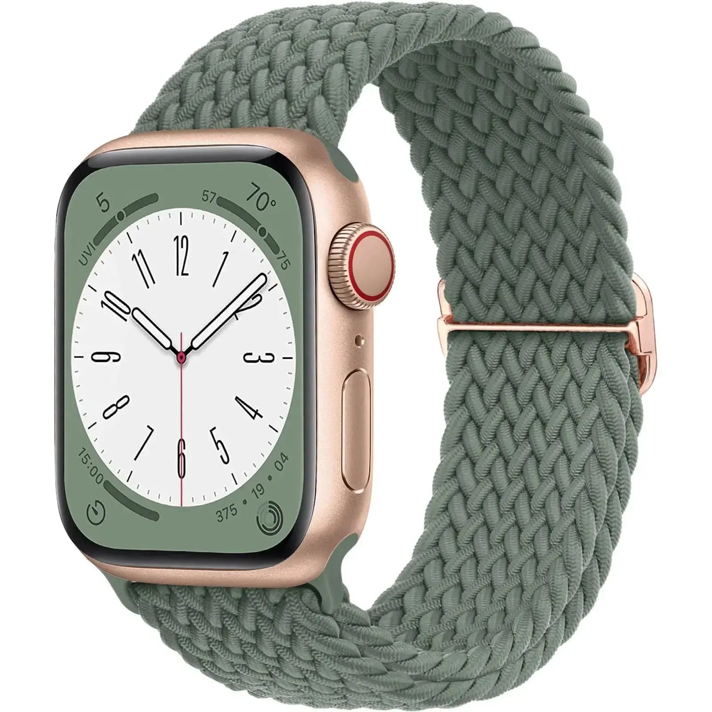 Braided Loop Strap For Apple Watch Band 42/46mm 45/41mm 38/40mm 44mm 49mm Nylon Solo Bracelet iWatch series 10 9 se 8 7 6 Ultra2 luxecrown.co.uk