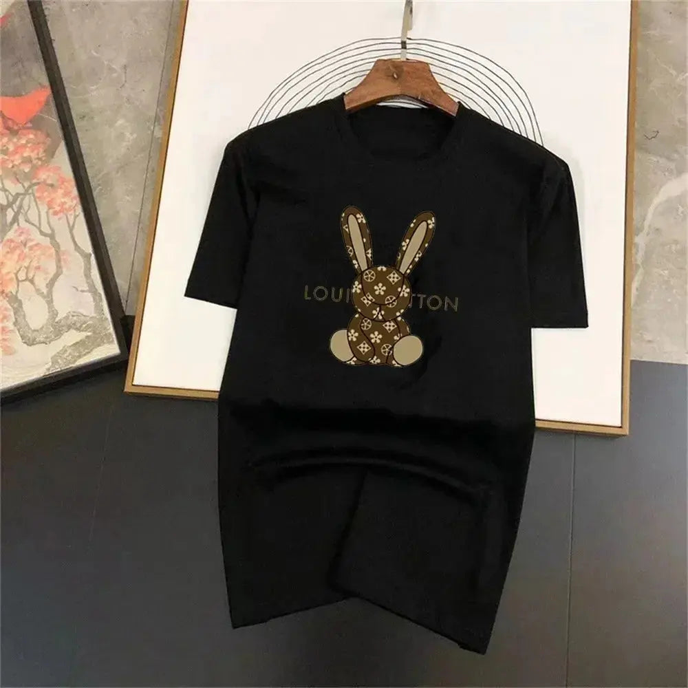 Cartoon Luxury Brand Printed Women T-shirt Plus Size Casual Short Sleeve Y2k Fashion Brand Harajuku Female Top Tees Lady Tshirt Streetsharks