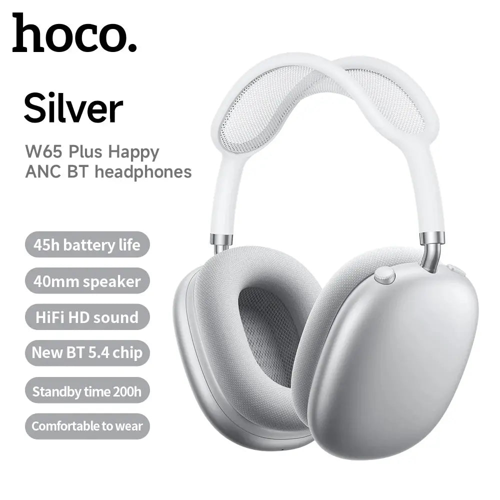 HOCO W65 Plus: Over-Ear ANC Headphones, AirPods Max Style luxecrown.co.uk