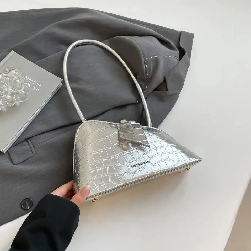 LEFTSIDE Pu Leather Underarm Bags for Women 2025 Korean Fashion Leopard Handbags and Purses Small Luxury Party Shoulder Bag Streetsharks