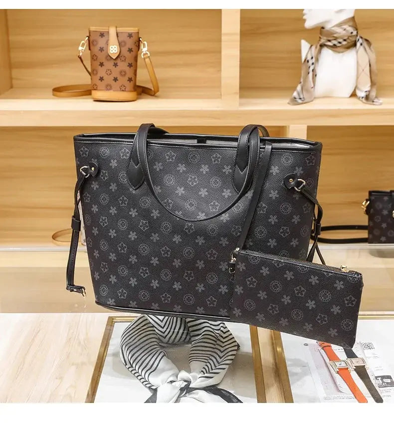 Love Sundaywomen's Fashionable Tote Bag 2023 New Large Capacity Vintage High-end Handbag Soft Top-handle Bag Streetsharks