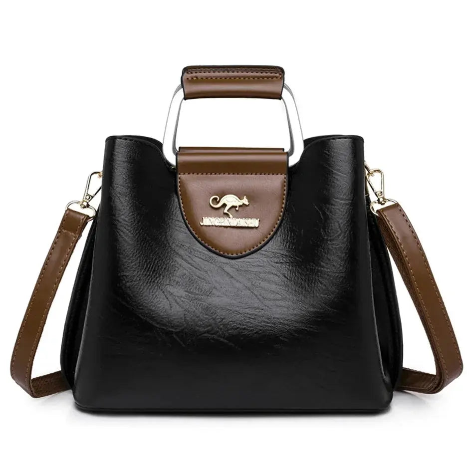 Luxury Designer Handbag Purses for Women 2026 Female Oil Leather Branded Shoulder Crossbody Messenger Tote Bag Small Fashion Sac Streetsharks