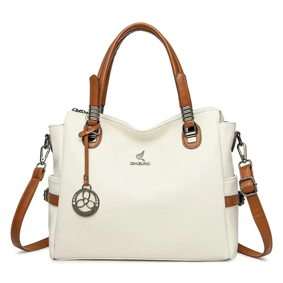Luxury Handbag Fashion Print Large Capacity Soft Leather Women Shoulder Crossbody Bag Leisure Designer Ladies Purses and Handbag luxecrown.co.uk