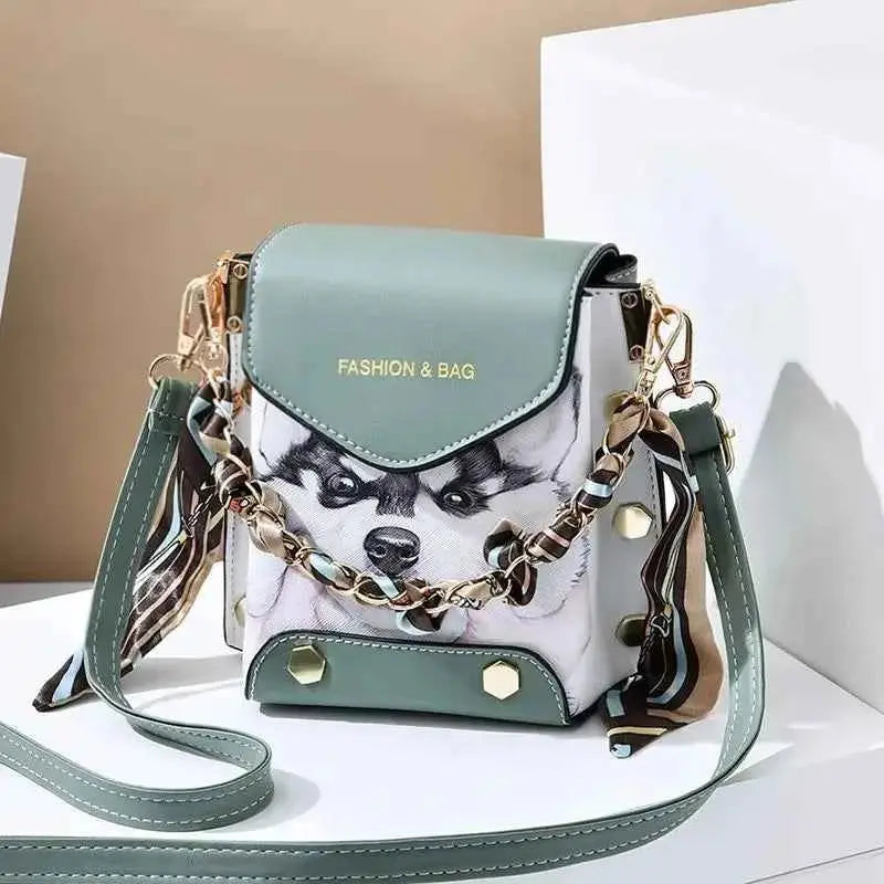 New Faion Women's Mobile Phone Menger Bag Pur Double oulder Bag PU Leather No Brand Registered Trademark