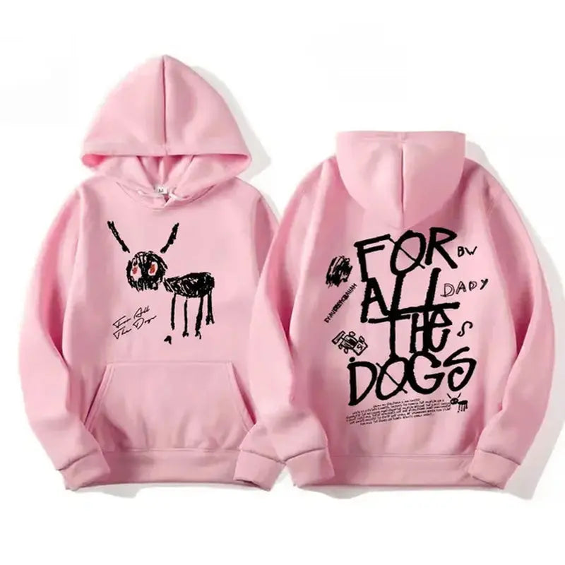 Rapper Drake New Album for All the Dogs Graphic Hoodies Men Women Fashion Hip Hop Pullovers Sweatshirt Vintage Streetwear Hoodie - Streetsharks