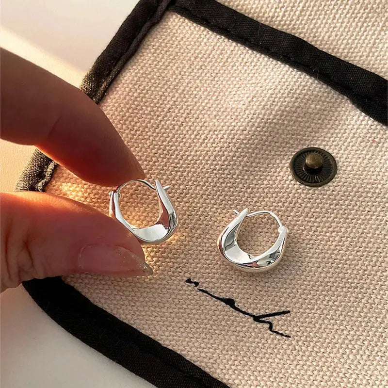 Retro Stainless Steel Twisted Spiral Statement Earrings for Women Girls Party Wedding Jewelry Geometry Gold Color Metal Earrings Streetsharks