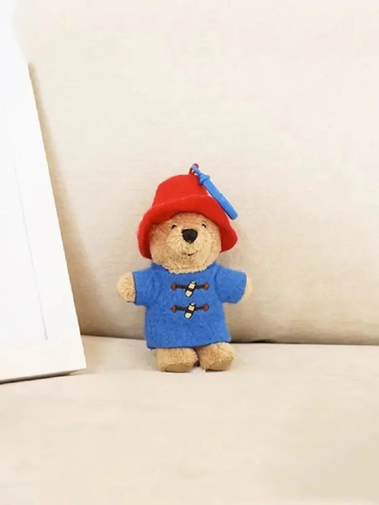 New Cute Paddington Bear Plush Doll Key Chain Chain School Bag Pendant Accessories Small Pendant Children's Plush Toy 11x4x2cm luxecrown.co.uk