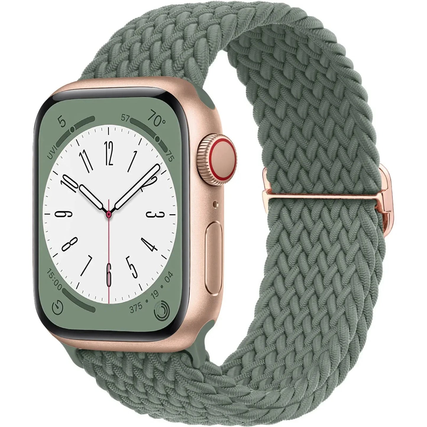 Braided Loop Strap For Apple Watch Band 42/46mm 45/41mm 38/40mm 44mm 49mm Nylon Solo Bracelet iWatch series 10 9 se 8 7 6 Ultra2 luxecrown.co.uk