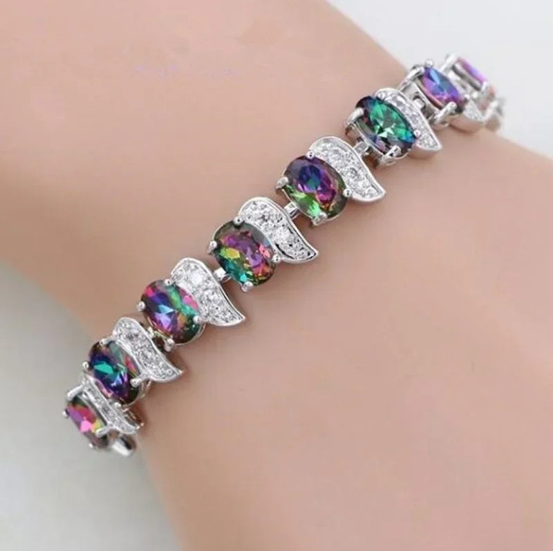 Delysia King Ladies Colorful Crescent Bracelet Luxury Designer Charms for Bracelets Streetsharks