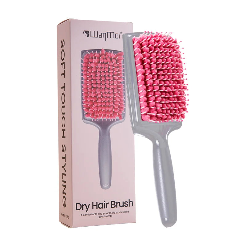 Women's Hair Dryer Comb Microfiber Bristles Quick Absorbent Drying Brush Hair Care Protection