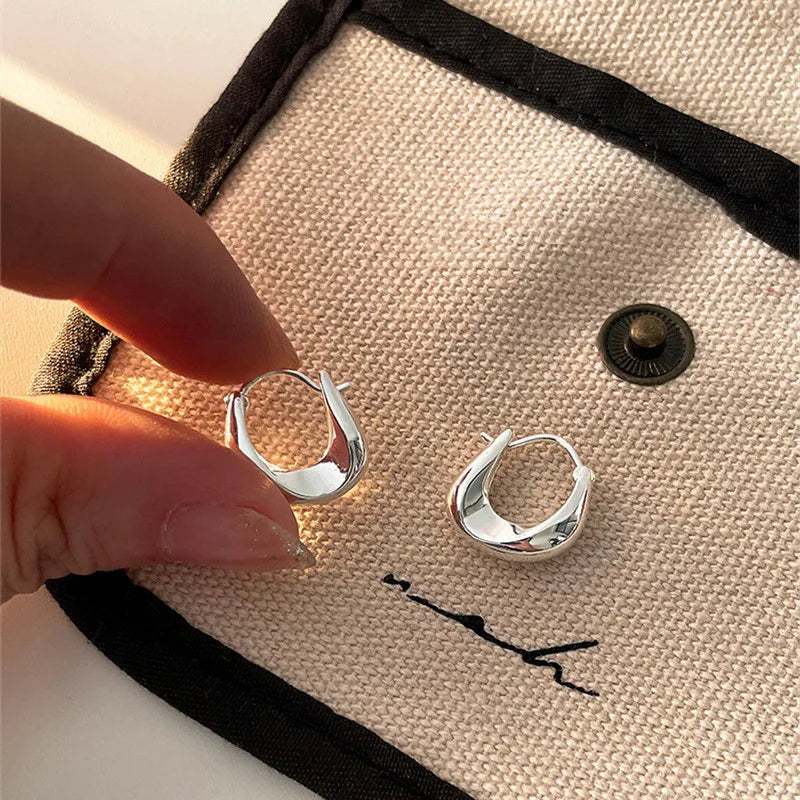 Retro Stainless Steel Twisted Spiral Statement Earrings for Women Girls Party Wedding Jewelry Geometry Gold Color Metal Earrings Streetsharks