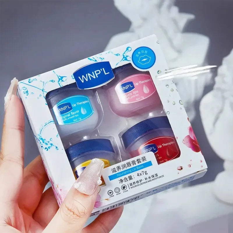 4/6/8pcs Moisturizing Lip Balm Set Whitening Moisturizing Base Natural Plant Base Moisturizing Crack Lip Care Jelly Moisturizer luxecrown.co.uk