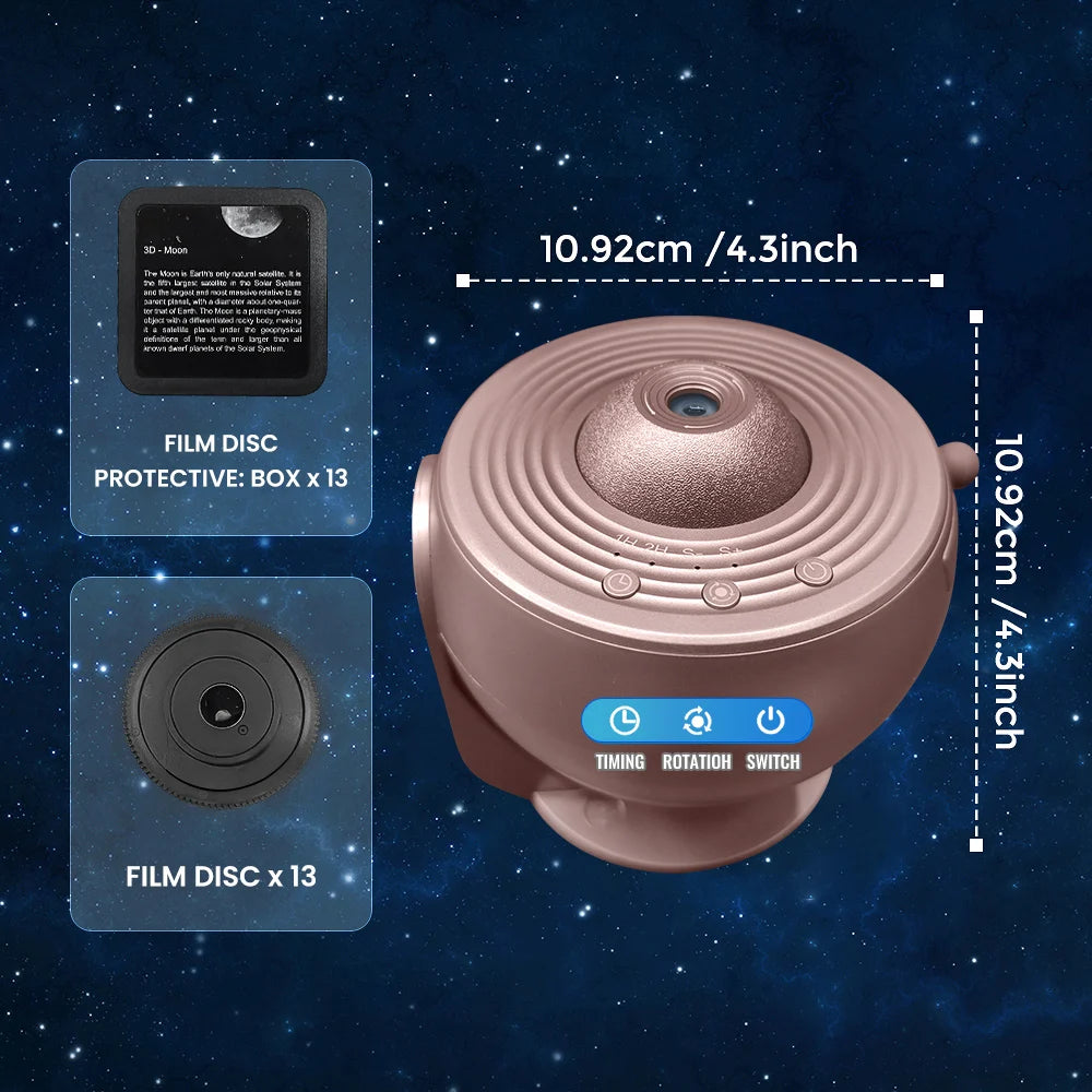 13 in 1 Star Projector, Planetarium Galaxy Projector for Bedroom, Aurora Projector, Night Light Projector for Kids Adults luxecrown.co.uk