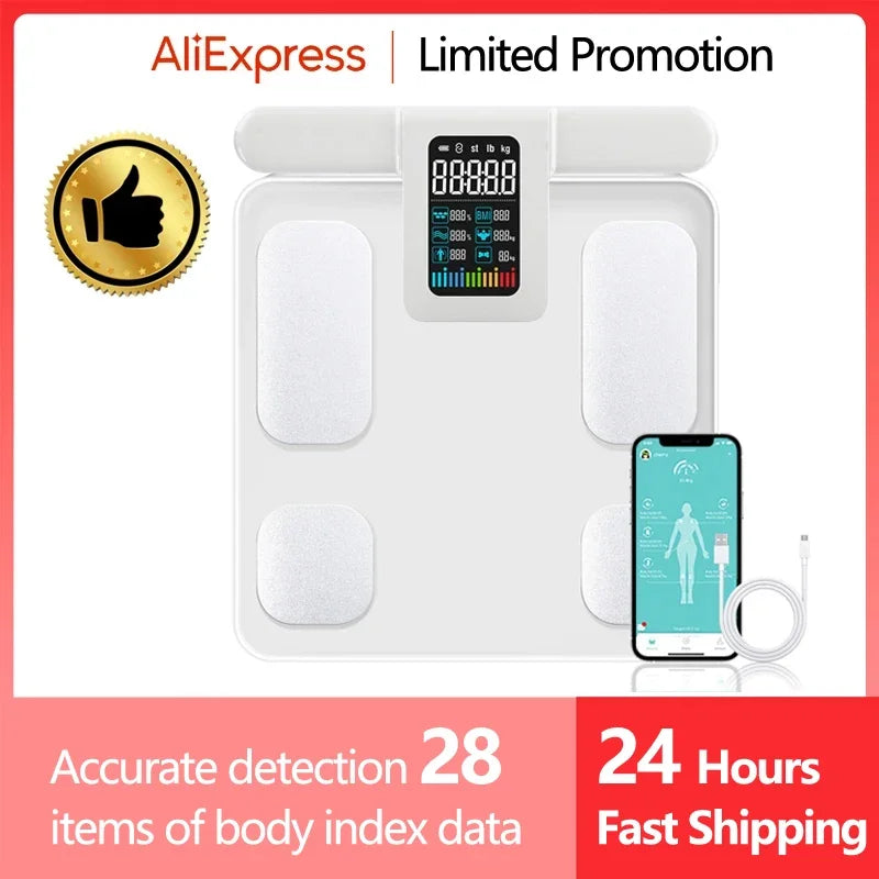 Smart Kitchen Scale Stainless Steel Food Calorie Protein Fat Carbs Nutritional Calculator 11LB/5kg Weight for Healthy Cooking luxecrown.co.uk