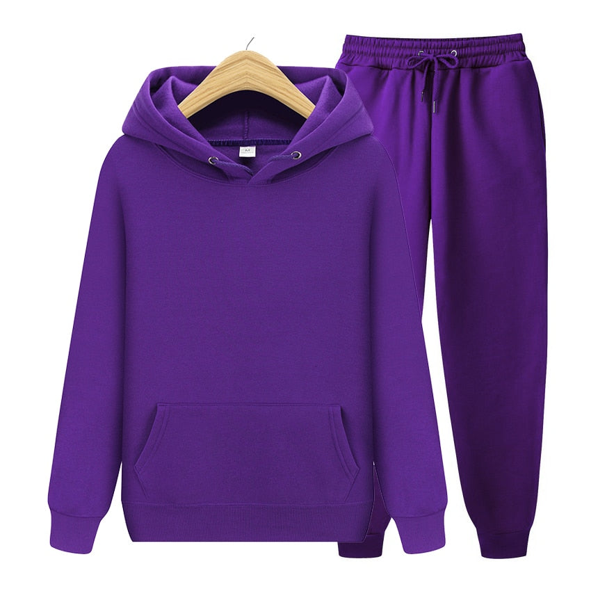 New Men's ladies casual wear suit sportswear suit solid - Streetsharks