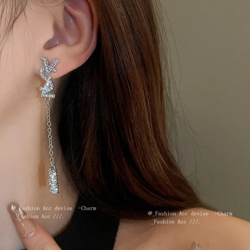 Luxury Brand Gold Color Matte Texture Metal Retro Earrings For Women Girls Fashion Party Trend Party Jewelry Gifts Earrings 2024 Streetsharks