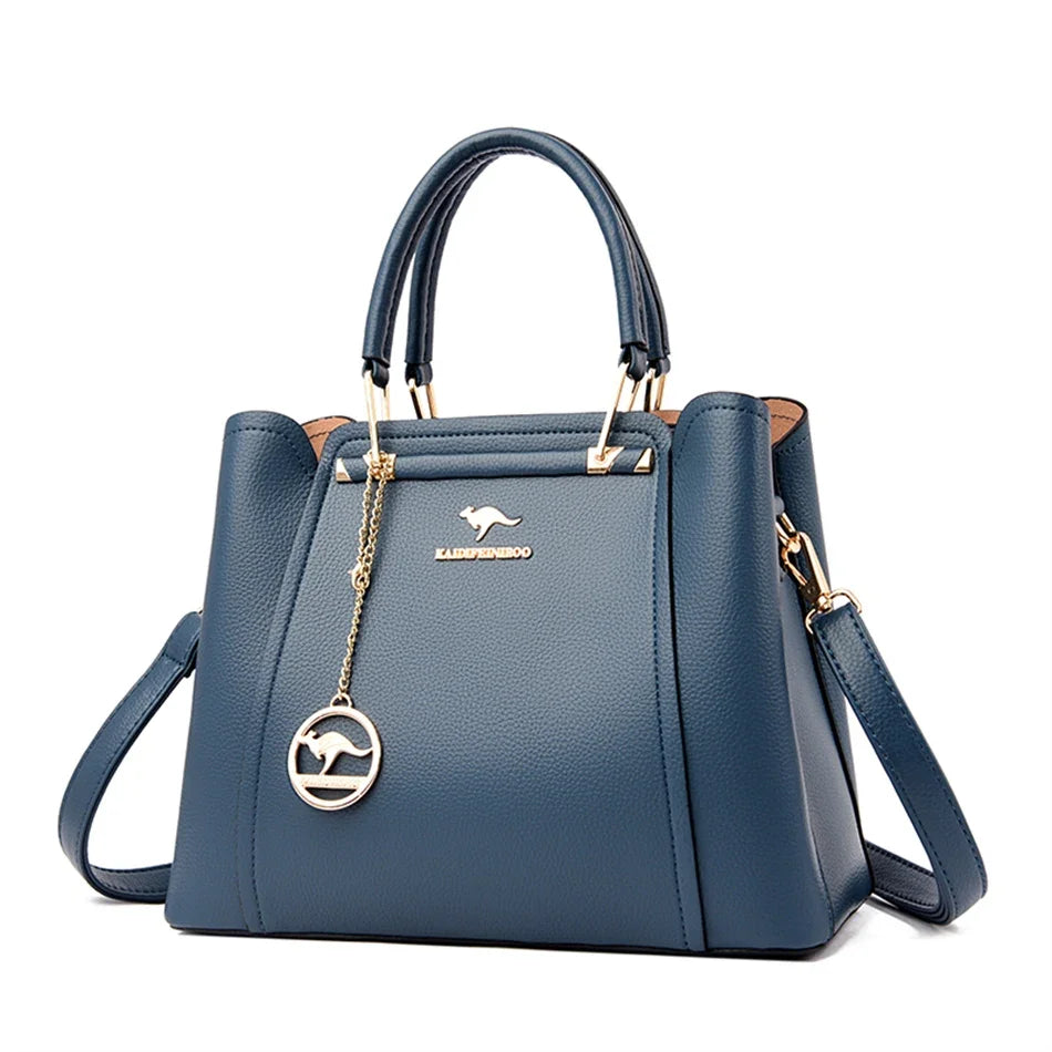 2024 Luxury Women Designer 3 Layers Shoulder Crossbody Sac Ladies Large Capacity Leather Handbags Shopper Brand Messenger Totes Streetsharks