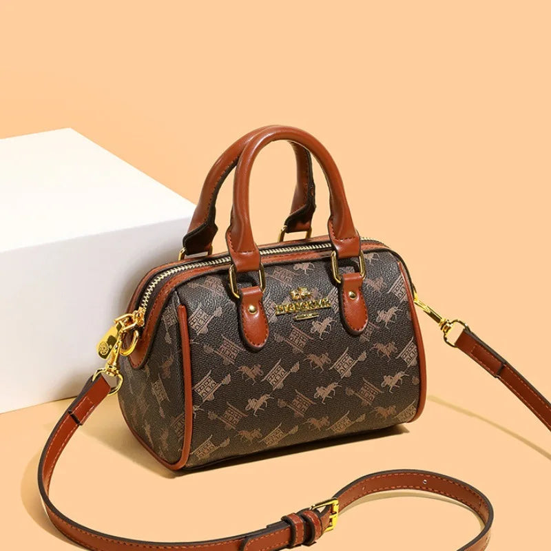 New Fashionable Street Style Pillow Bag Women's Handbag Luxury Sensation Printed PU Leather Ladies' Crossbody Bag for Daily Use luxecrown.co.uk