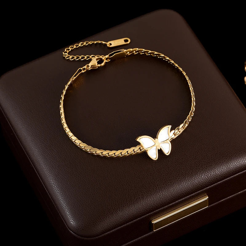 GANEMLY 316L Stainless Steel Tree of Life Bracelet For Women Fashion 18K Gold Plated Wrist Chain Waterproof Jewelry Lady Gift luxecrown.co.uk