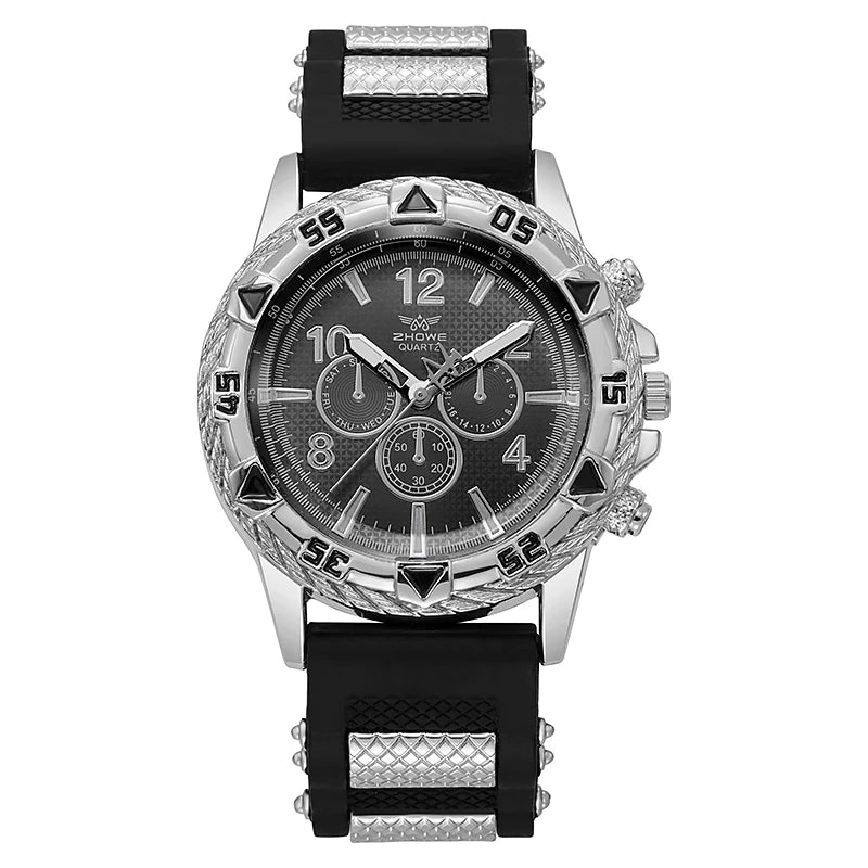 Fashion Sports Style Silicone Men's Watch Casual Wrist Watch luxecrown.co.uk