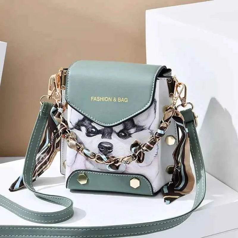 New Faion Women's Mobile Phone Menger Bag Pur Double oulder Bag PU Leather No Brand Registered Trademark