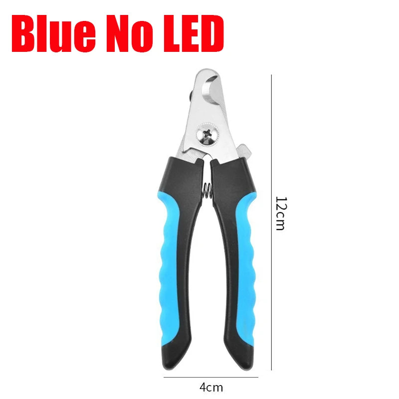 Professional Pet Nail Clipper Scissors With LED Light Cat Dog Nail Clipper Tool Scissors Nail Toeclaw Cutter Scissors Pet Supply luxecrown.co.uk