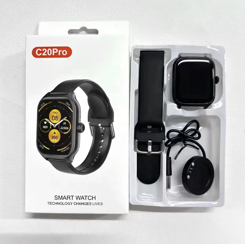 2024 C20 Pro Smartwatch – Fitness & Sleep Tracker, BT Calls, Sport Mode & Smart Alerts Streetsharks