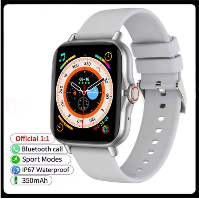 "C26 Pro 2024 Smartwatch for Men & Women – Bluetooth Calls, DIY Watch Faces, Sport Mode, and Phone Sync" Streetsharks