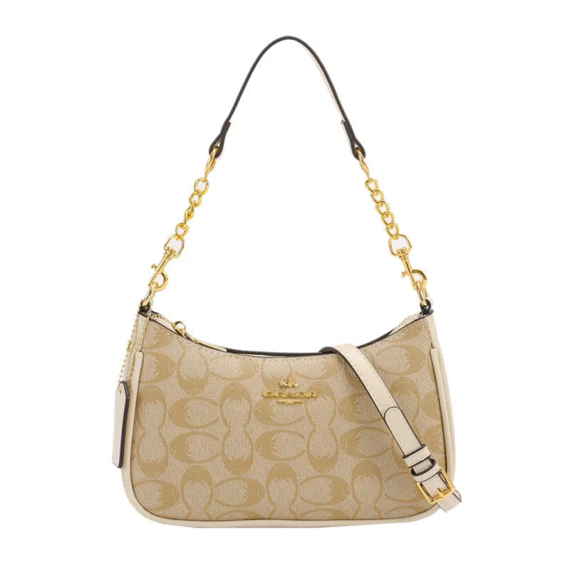 Women's Chain Bags Pvc Geometric Print Handbag Shoulder Crossbody Bag Women's Underarm Bag Suitable For Daily Outfit Matching luxecrown.co.uk