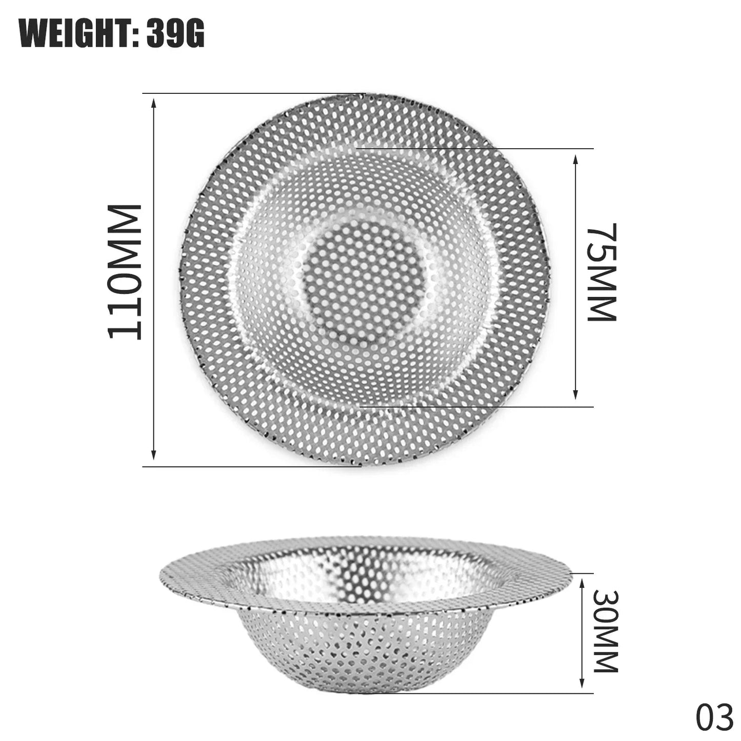 Hair Catcher Stopper Stainless Steel Bathtub Shower Drain Hole Filter Trap Metal Wire Sink Strainer Kitchen Bathroom Accessories Streetsharks