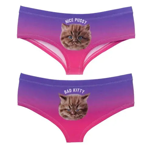 Sexy Panties 2021 Wholesale Pink 3d Print Cat Underwear Women panties Seamless Briefs ropa interior mujer lingerie Streetsharks