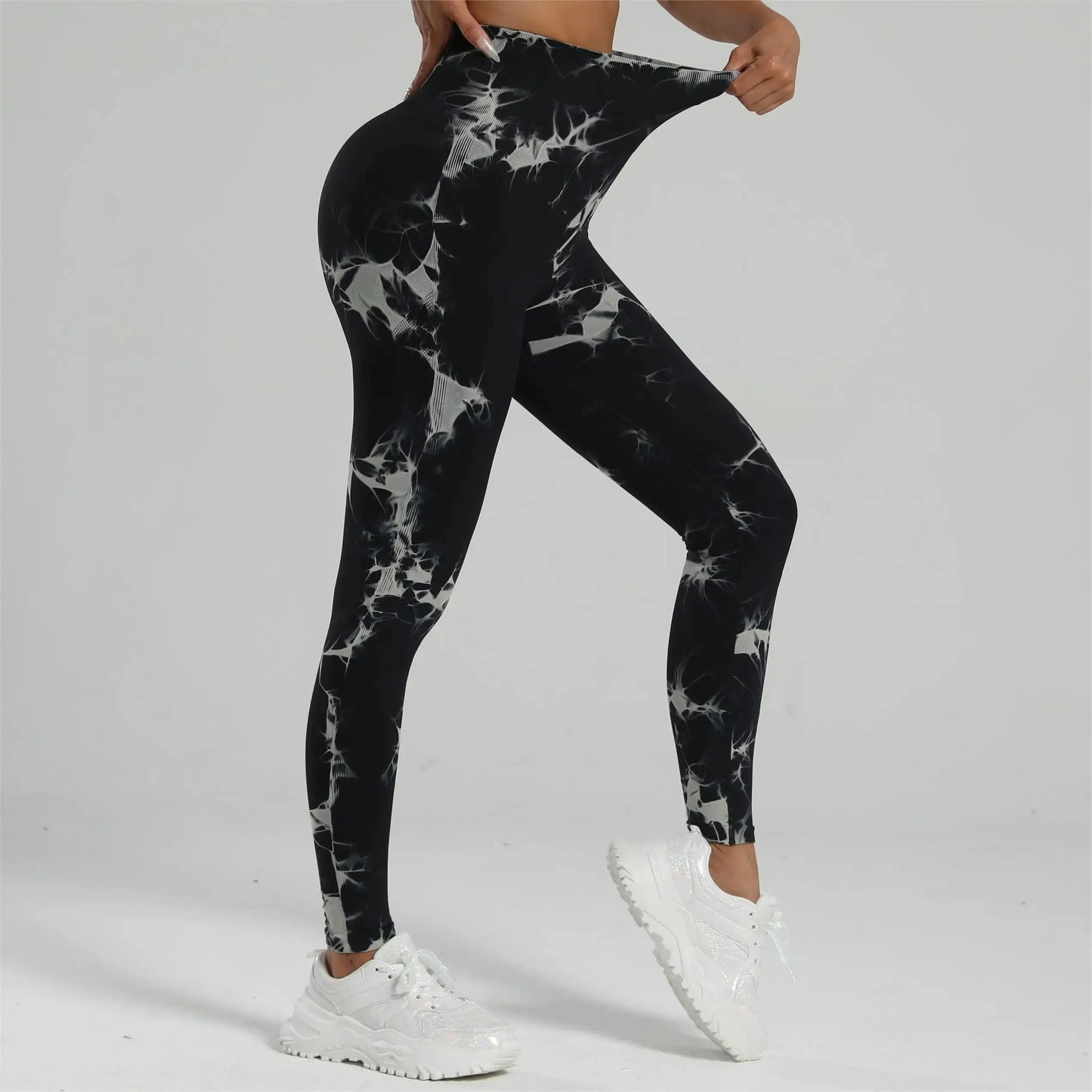 Women Tiedye Gym Leggings Seamless Mujer Push Up Seamless Pants Scrunch Sports Fitness High Waist Workout Yoga Leggins Drop Ship luxecrown.co.uk