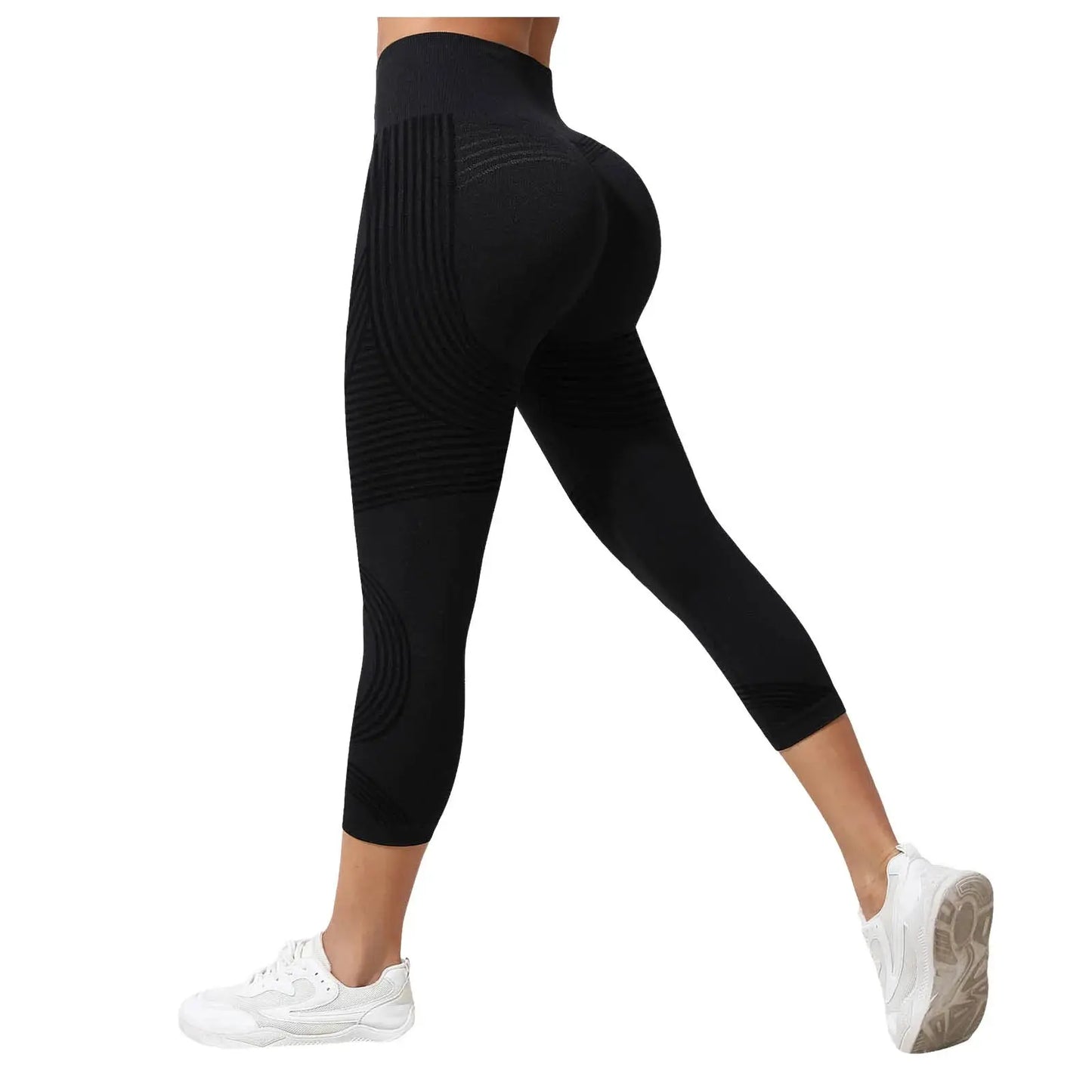 Women's Cellulite 3D Leggings High Waisted Butt Lifting Tummy Control Anti-Cellulite Legging For Gym Workout Yoga Capris Pants luxecrown.co.uk