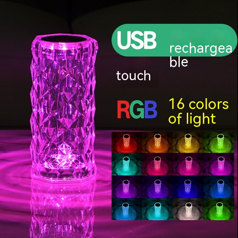 Crystal Rose Lamp Atmosphere Creative Led Table Lamp StreetSharks