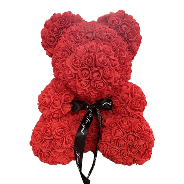 Rose Bear Heart Artificial Flower - Streetsharks