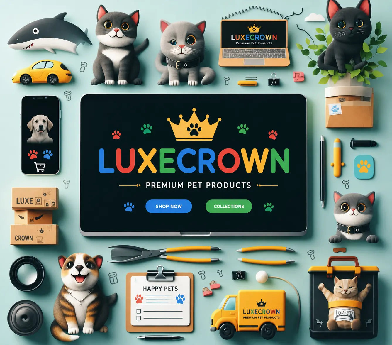 Premium-Pet-Products-Dog-Cat-Supplies-LUXECROWN luxecrown.co.uk