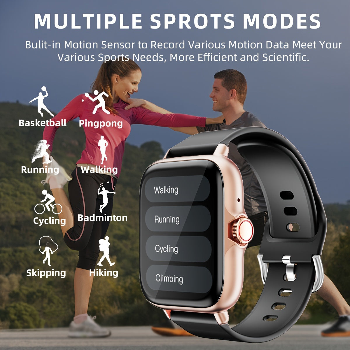 Waterproof Smart Watch, 1.83'' Full Touch Screen Display With Message, Answer Make Call Smartwatch Sleep Monitoring, Sports Pedometer, Information Alerts, For IPhone/Android Phones, Smartbands Fitness Watch For Women/Men Frie Streetsharks