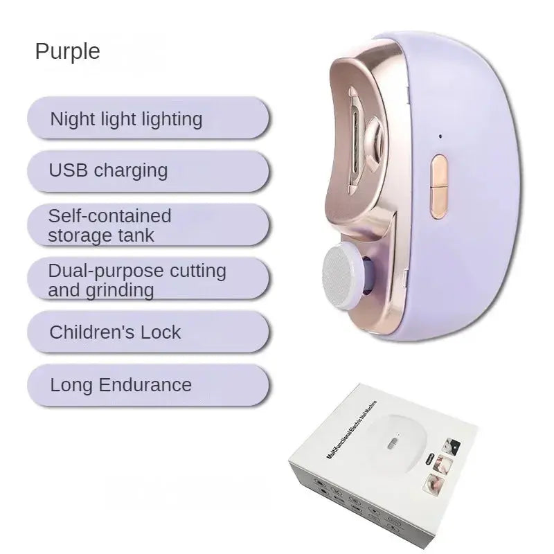1 Pcs Electric Automatic Nail Clipper Manicure Nail Trimmer For Adult luxecrown.co.uk