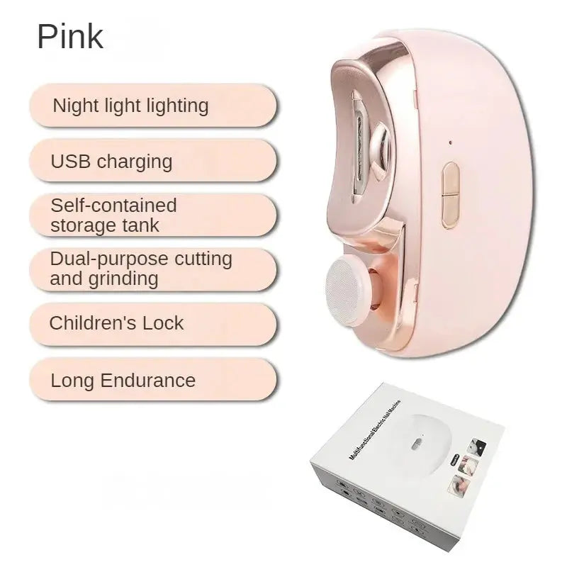 1 Pcs Electric Automatic Nail Clipper Manicure Nail Trimmer For Adult luxecrown.co.uk