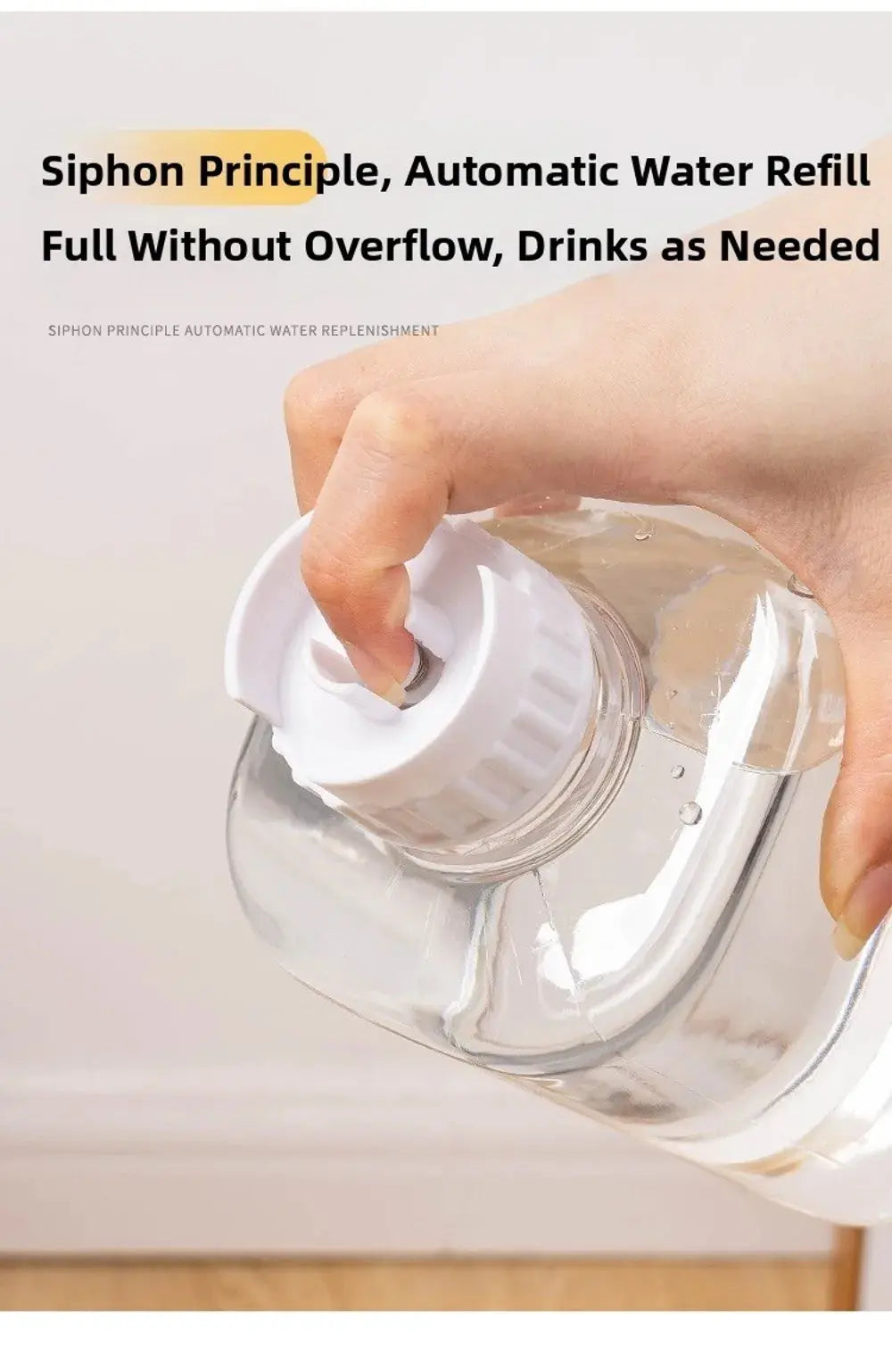 1.2L/1.5L Pet Automatic Feeder Plastic Large Capacity Cat Dog Water Dispenser Feeder Set 3 Colors 2 Styles luxecrown.co.uk
