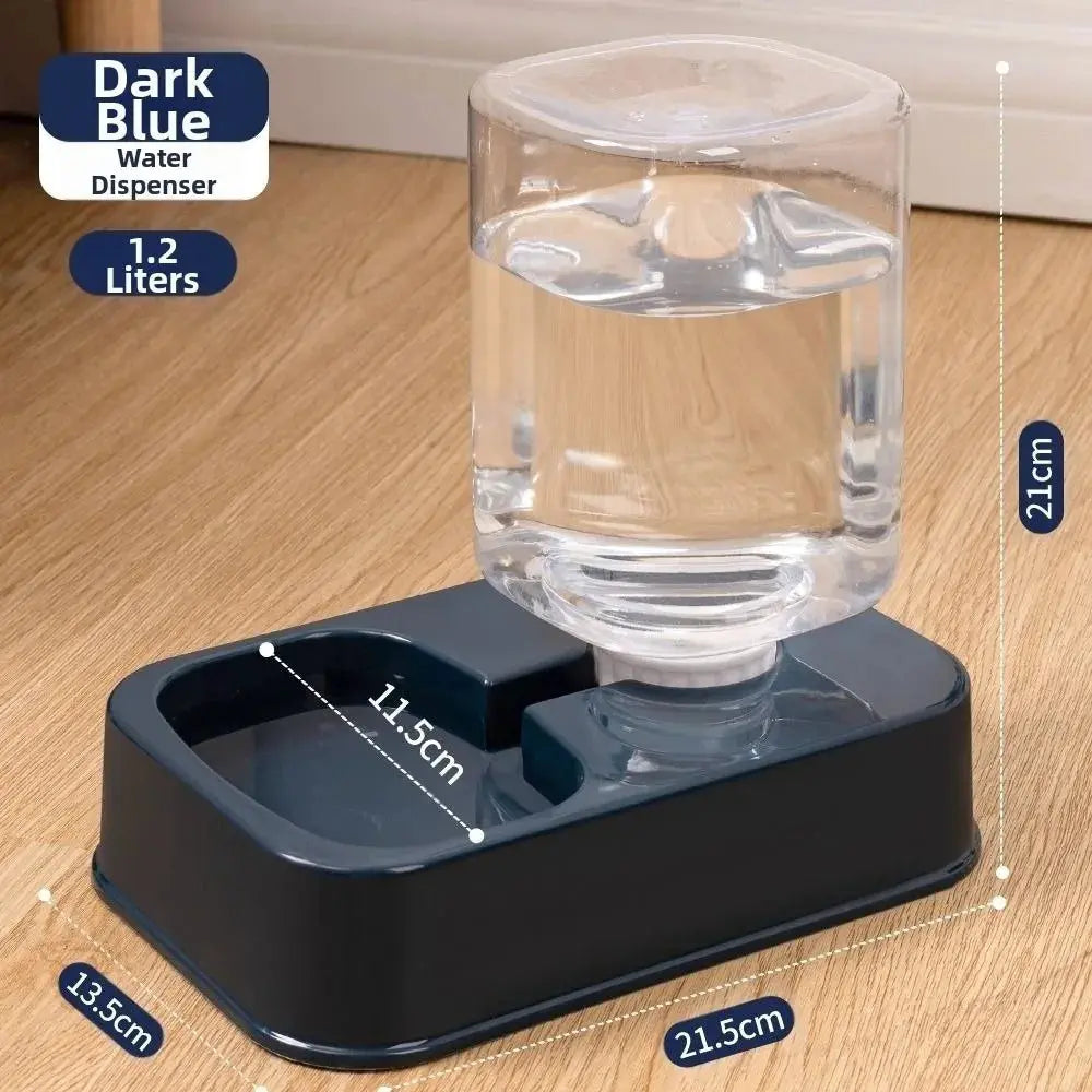 1.2L/1.5L Pet Automatic Feeder Plastic Large Capacity Cat Dog Water Dispenser Feeder Set 3 Colors 2 Styles luxecrown.co.uk