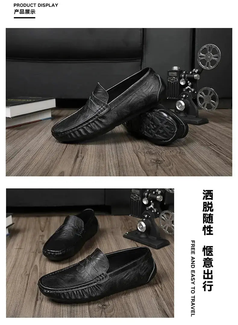 100% Top-Grain Loafers with Elegant Design for Business and Casual Settings  Men’s Stylish Fashionable Slip-On Design luxecrown.co.uk