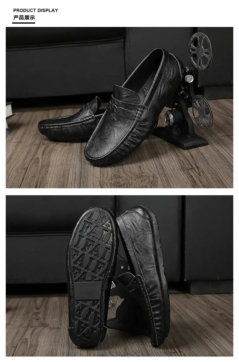 100% Top-Grain Loafers with Elegant Design for Business and Casual Settings  Men’s Stylish Fashionable Slip-On Design luxecrown.co.uk