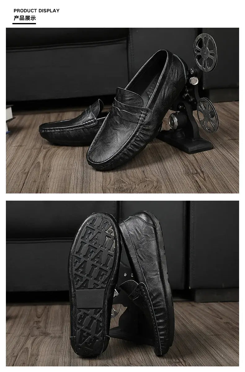 100% Top-Grain Loafers with Elegant Design for Business and Casual Settings  Men’s Stylish Fashionable Slip-On Design luxecrown.co.uk