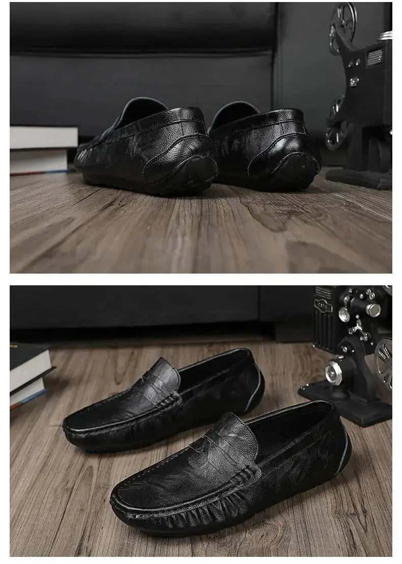 100% Top-Grain Loafers with Elegant Design for Business and Casual Settings  Men’s Stylish Fashionable Slip-On Design luxecrown.co.uk
