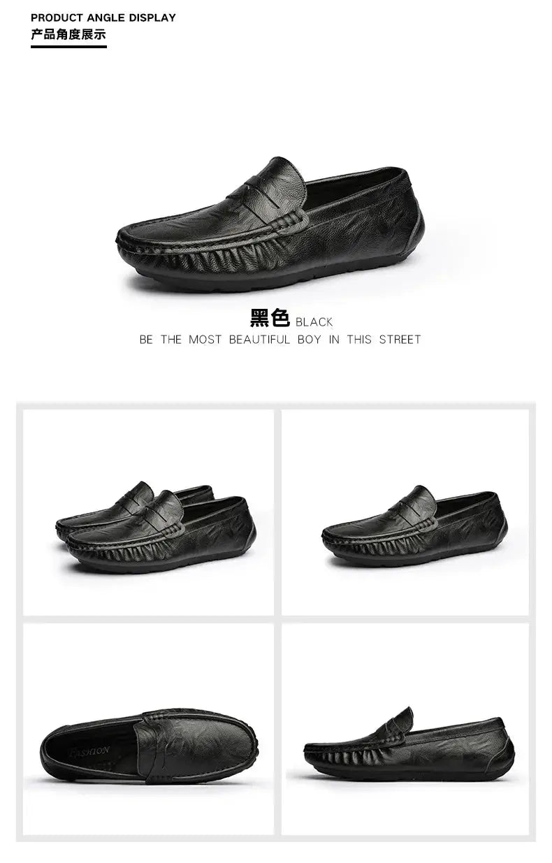 100% Top-Grain Loafers with Elegant Design for Business and Casual Settings  Men’s Stylish Fashionable Slip-On Design luxecrown.co.uk